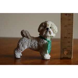 Bichon Frise Best in Show Series Country Artists Lifelike Puppy Dog Standing 3.5